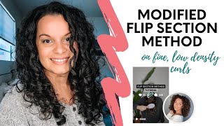 Modified Flip Section Method for Low Density Fine Curly Hair