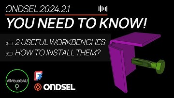 ⏱ TIMELAPSE 🧱 2 USEFUL Ondsel Workbenches - FreeCAD Addon Manager - FreeCAD Install Workbench