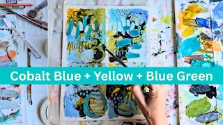 How to Paint 4 Mini Abstract Artworks on 1 Sheet of Paper