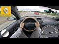 2001 renault laguna 16 16v top speed drive on german autobahn 