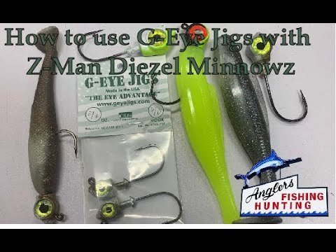 How to Jig with Z-Man 7 inch Diezel Minnows on G-Eye Jigs Jig