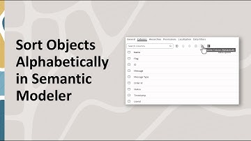 Sort Objects in Oracle Analytics Cloud Semantic Modeler