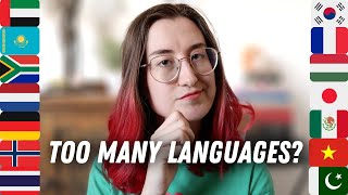 My ENTIRE language learning journey! Is it too much? 🌎