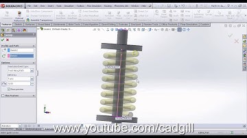 Video Tutorial on Cam Follower Mechanism in SolidWorks Part #4