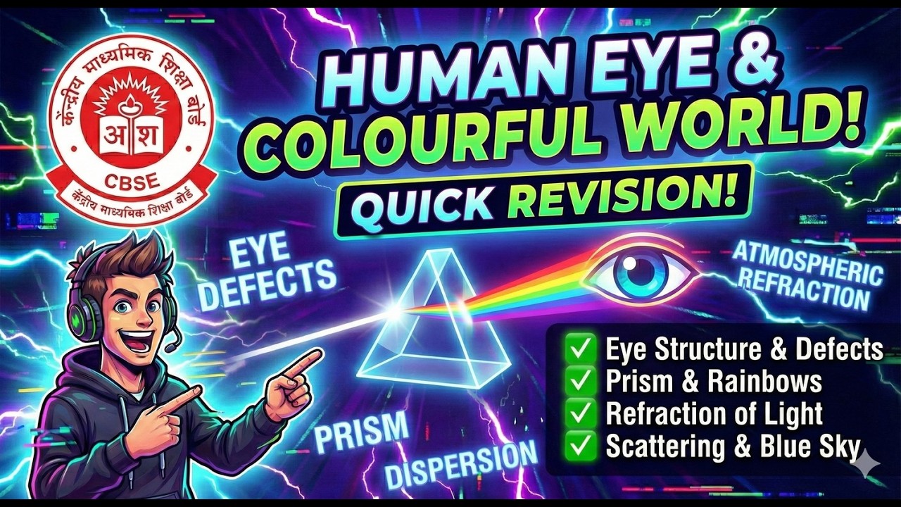 Human Eye and the Colourful World Class 10 | Full Chapter Revision