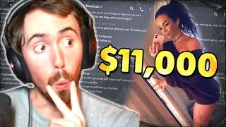 Guy Scammed For $11,000 by a Girl Streamer - Asmongold Reacts