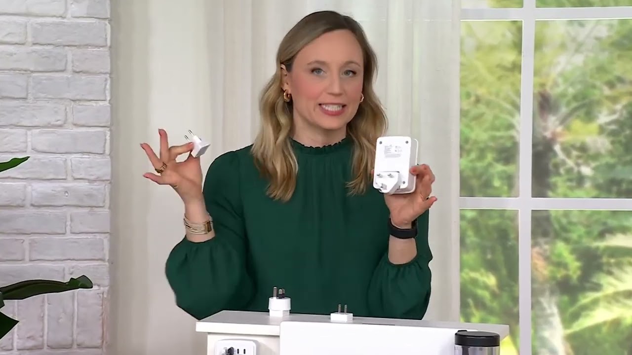 Сетевой фильтр LAX Gadgets для путешествий с 2 ​​розетками и 4 USB-портами