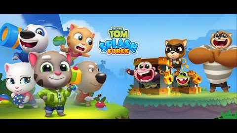 TALKING TOM SPLASH FORCE  - full walkthrough -  Gameplay Video (Android, iOS) Mobile