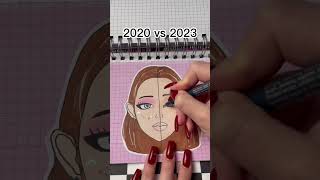 Мой макияж 2020 vs 2023 Часть 2 🙃 #shorts