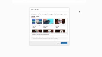 How to add a card to a video in youtube studio beta