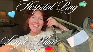WHAT’S IN MY HOSPITAL BAG at 38 Weeks Pregnant w Baby #2 | Single Mom in Canada 