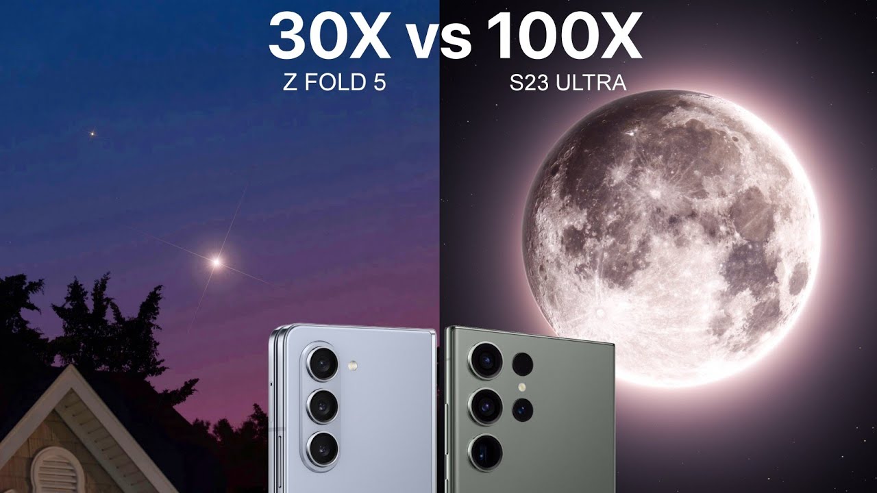 Samsung Galaxy Z Fold 5 VS Galaxy S23 Ultra Live Zoom Test Comparison