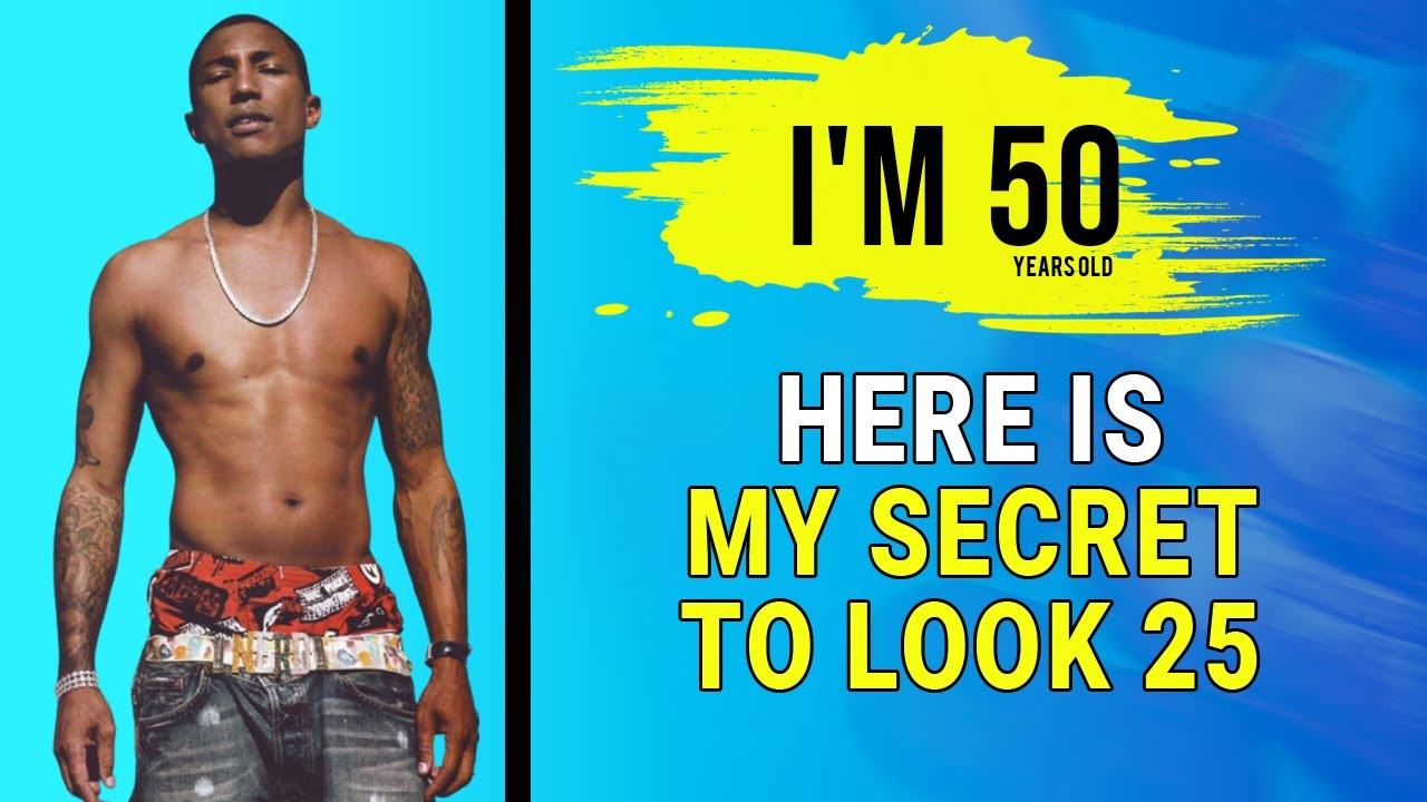 Pharrell Williams (50 Years Old) Shares His Secrets To Look 25