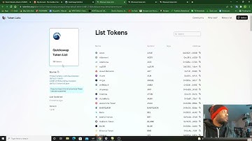 How to add a token list quickly in Quickswap #shorts