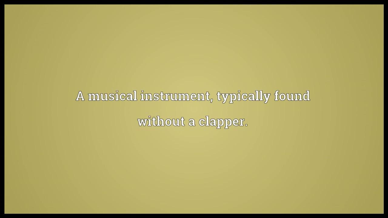 Cowbell Meaning YouTube