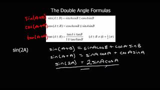 The Double Angle Formulas