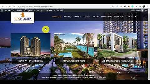 Hướng dẫn chỉnh sửa giao diện Website Bất Động Sản