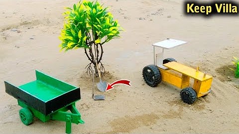diy tractor trolley loading new technology |science project |keep villa