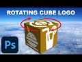 how to make 3D cube logo rotating gif on photoshop cc 2021 - Photoshop Art