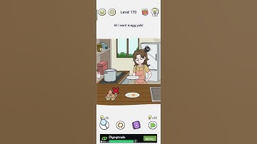 Brain out 2 Level 170 Puzzle solved 👍 All i went is egg yolk #braintestsolution #braingames