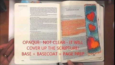 BIBLE ART JOURNALING:  TIPS PART 1