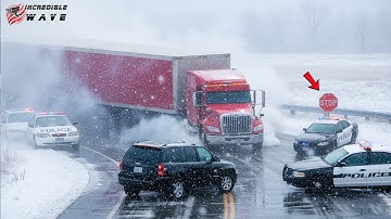 Icy Road Madness Caught on Camera #2