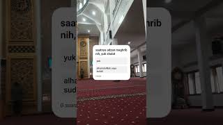 saatnya adzan maghrib nih, yuk shalat #shorts #shalat #pray #prayer #maghrib