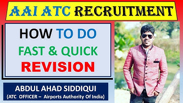 HOW TO DO FAST, QUICK & EFFECTIVE REVISION |AAI ATC RECRUITMENT |#aaiatc #aaiatc2023 #aairecruitment