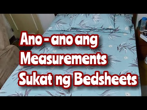 Ano ano ang sukat ng BedSheets measurement