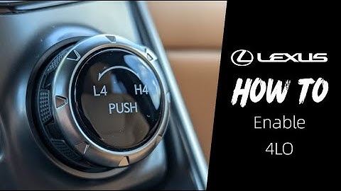 How to Enable 4LO | 2025 Lexus LX 700h
