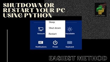 Shutdown or Restart your PC using python