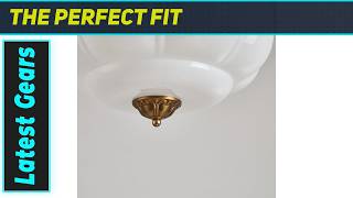 Stunning Milk Glass Ceiling Light Fixture: Vintage Charm for Modern Homes