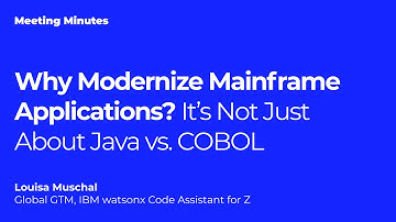 Convert to Java? So what? Why modernize mainframe apps is beyond the language | Louisa Muschal