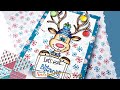 Let&#39;s Get Blitzened! | Cute Reindeer Card with Dare 2B Artzy | Holiday Cardmaking