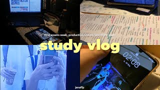 🗯️ (08) study vlog | สัปดาห์สอบไฟนอล, productive, uni life, จดสรุป 🏄🏻‍♀️