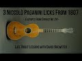 3 Niccolò Paganini Licks From 1807