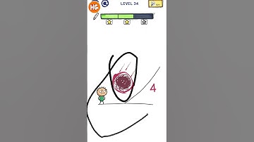 Draw The Line level 35 cool gameplay walkthrough | All levels |android, iOS mobile newupdate#shorts