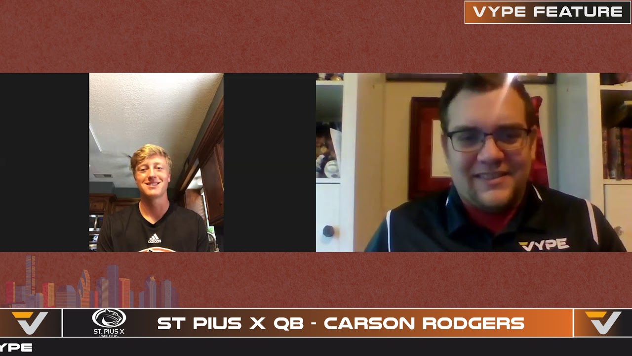St Pius X Carson Rodgers - NEW QUARTERBACK - YouTube