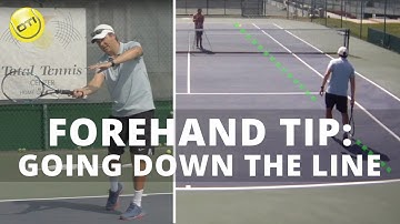Forehand Down The Line Tip