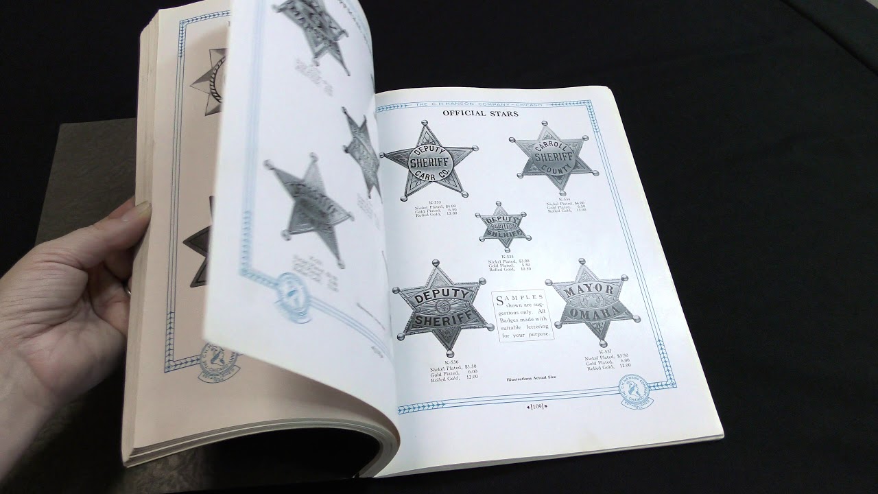 Browse Contents C.H. Hanson Co. Catalog of Badges, Etc. 1926 YouTube
