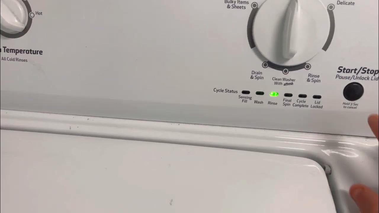 Roper RTW4516FW2 Washer Latch locking sounds YouTube