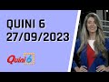 Quini 6 en vivo 27/09/2023 / Resultados del sorteo quini 6 del Miércoles 27 de Septiembre del 2023