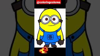 Minion #shorts #coloring #dibujo #colorea #minions #mivillanofavorito #fun #digitalart