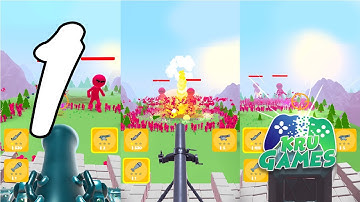 Crowd Defense Gameplay Walkthrough #1 (Android, IOS)