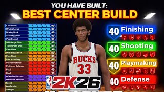 THIS 7’0 CENTER BUILD IS THE BEST WELL ROUNDED BIG MAN IN NBA 2K26! ELITE FINISHING AND DEFENSE!