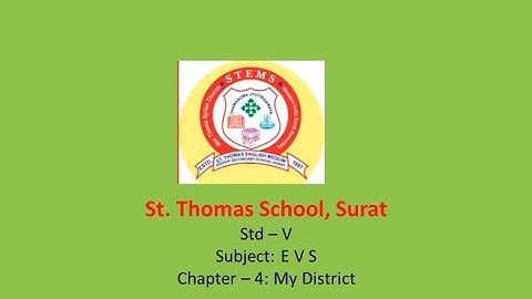 Std 5 # EVS # Ch 4 My District