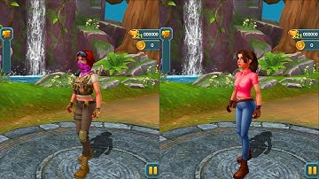 Endless Run Jungle Escape Gameplay #23 - Eily vs Eva