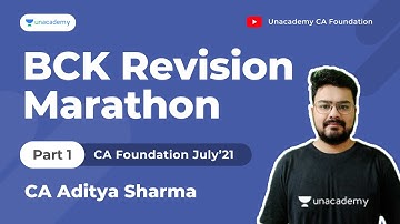 BCK Revision Marathon Part 1 | CA July