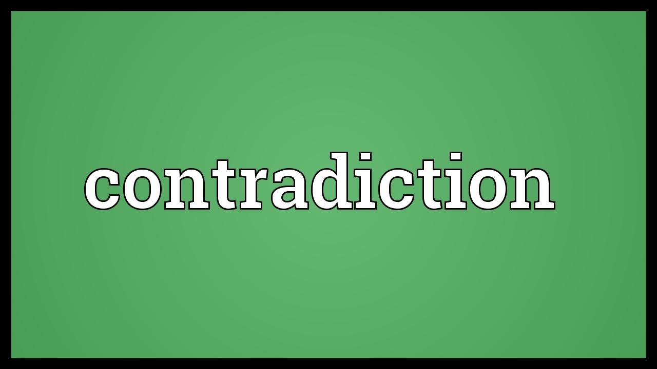 Contradiction Meaning YouTube