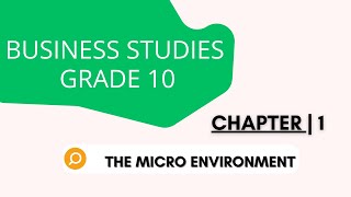 📚 Business Studies Grade 10: Mastering the Micro Environment 🔍 Explained Simply!